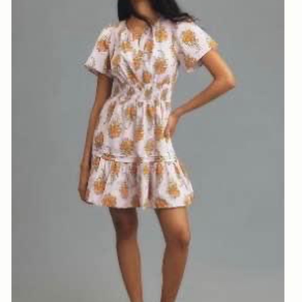 Anthropology mini LP dress
